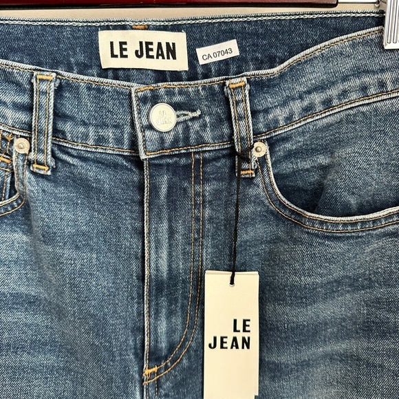 NWT LE JEAN Isla Mid Rise Straight Leg Jean - Picture 4 of 9